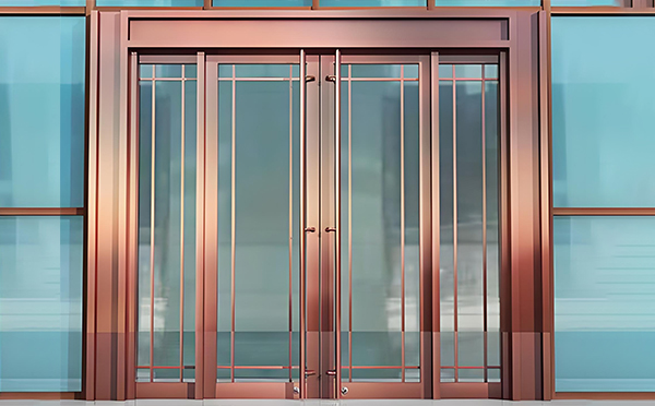 古浪玻璃地弹门