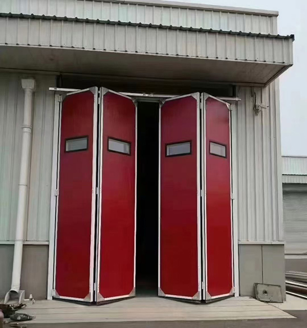 古浪工业折叠门在大型装配车间出入口的应用实例