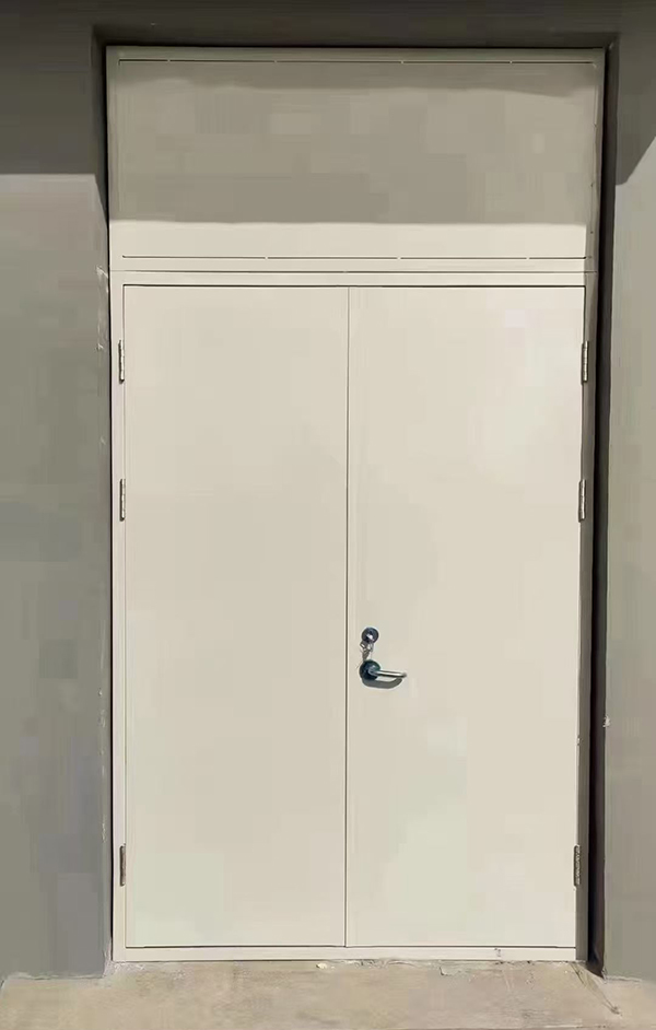 展览馆项目完成大跨度古浪防火门安装